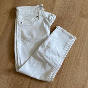 Lucky Brand White Ankle Jeans-Ava Skinny-Size 32